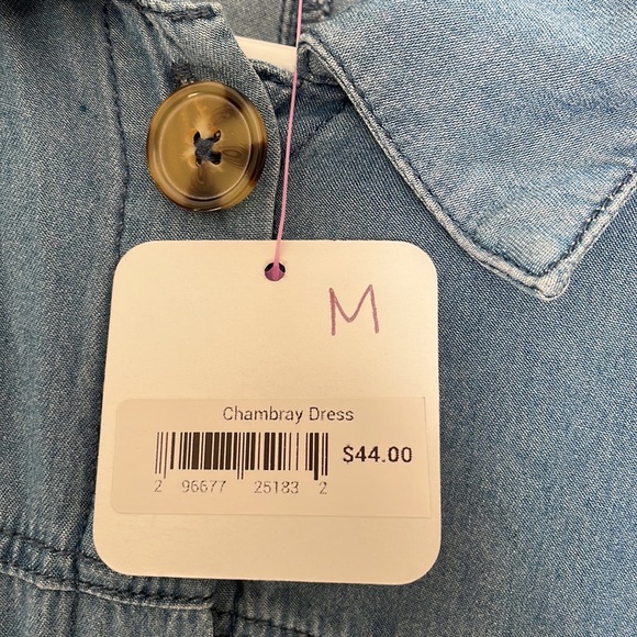 Chambray sleeveless dress - Picture 2 of 3